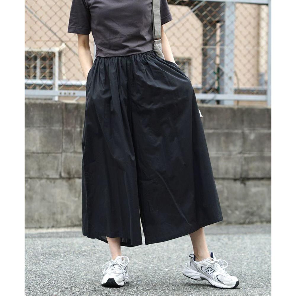 日本 zootie - 100%印度棉舒適寬褲-黑