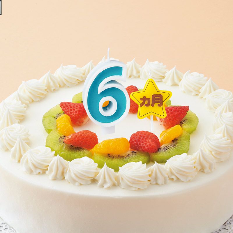 akachan honpo - 大數字蠟燭 2-黃色