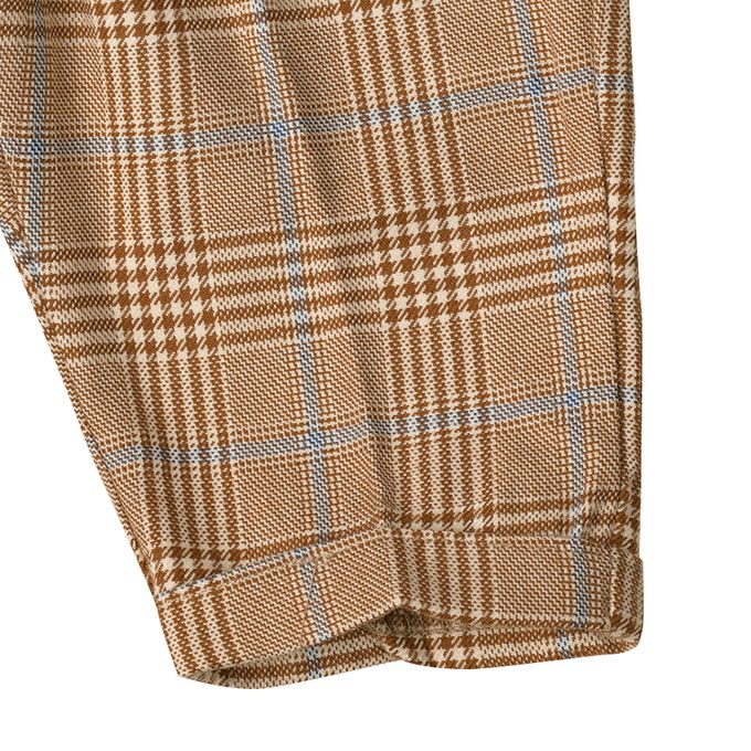 akachan honpo - 7分褲 葛倫格紋-咖啡色