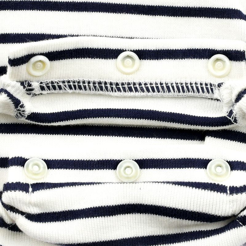 akachan honpo - 男短袖外出包屁衣-象牙白色