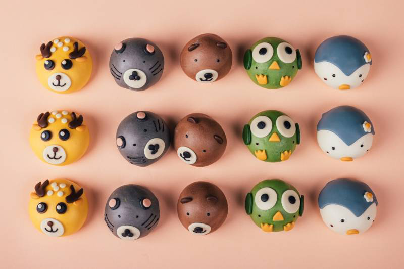 叁和院 - 可愛萌包子-宇宙人雙層紫心包-彩盒 (3入)-40g/顆