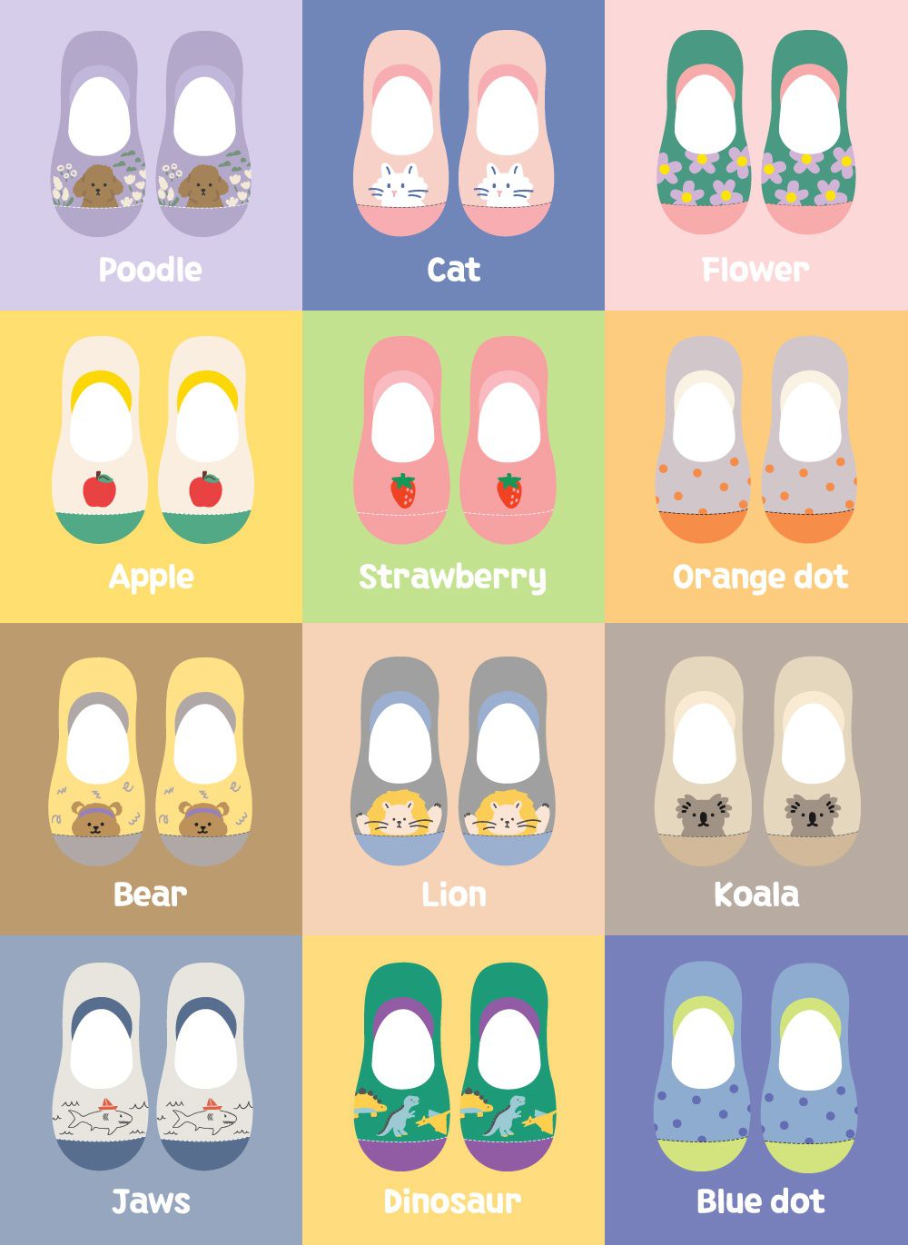 韓國 Daily Like - 兒童襪子/船型襪6入組-2