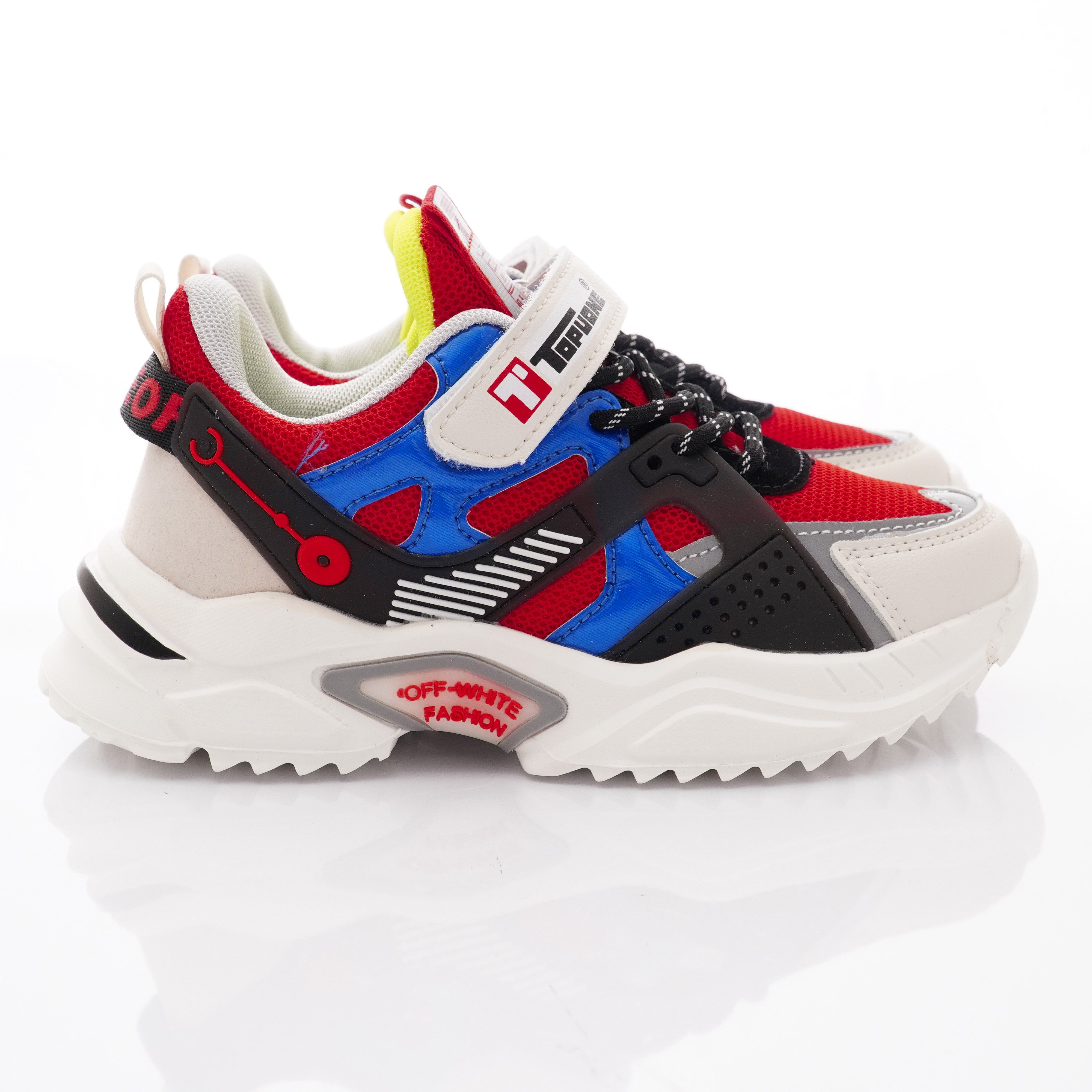 TOPUONE - 韓版機能運動款(大童段)-黑紅