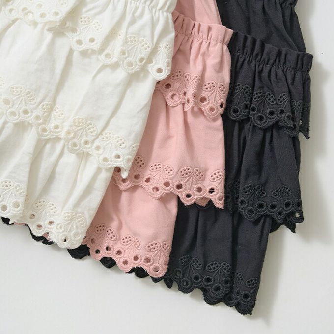 日本 Lycee mine - 滿滿層次蕾絲短裙-(內襯安全褲)-黑