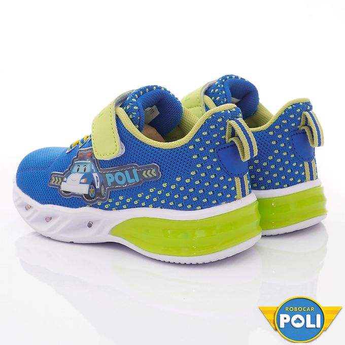POLI-波力閃亮電燈鞋POKX21206藍(中小童段)-電燈鞋-藍