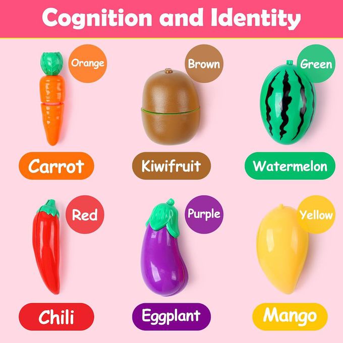 CuteStone - 兒童廚房玩具不鏽鋼遊戲鍋與廚房用具27件組合