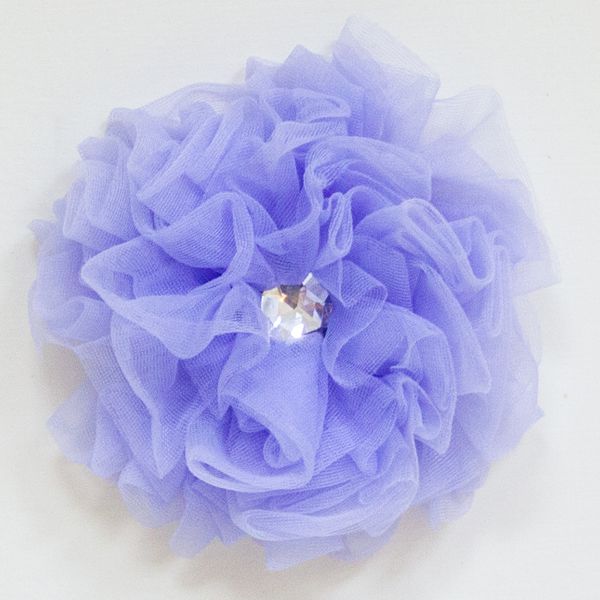 美國 Chic Baby Rose - 手工髮夾_玫瑰花款-薰衣草 (單一尺寸)