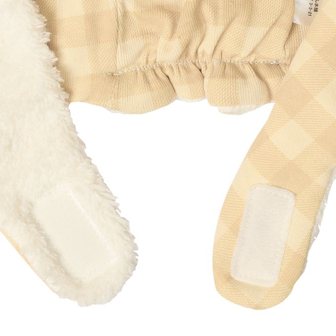 akachan honpo - 刷毛帽-動物-米白色