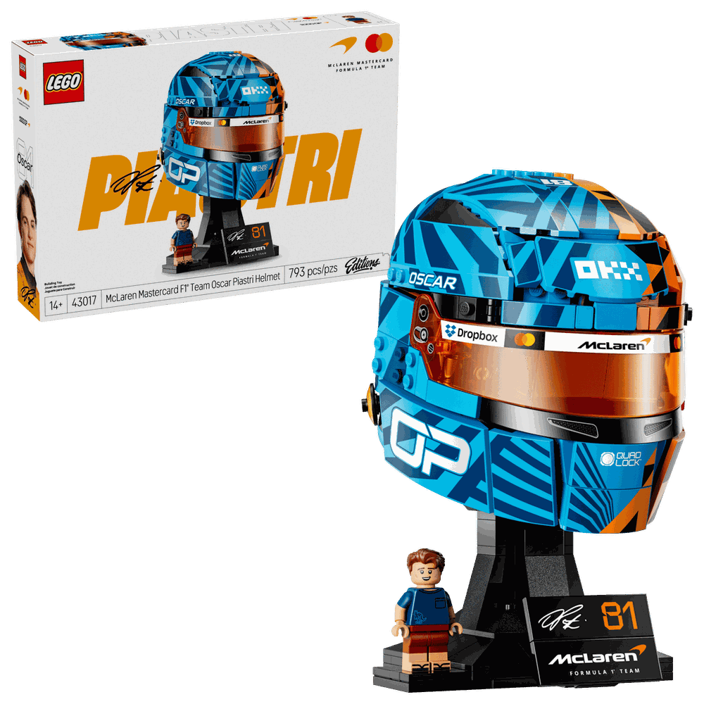 LEGO 43017 McLaren Mastercard F1® Team Oscar Piastri 頭盔 Editions V 43017