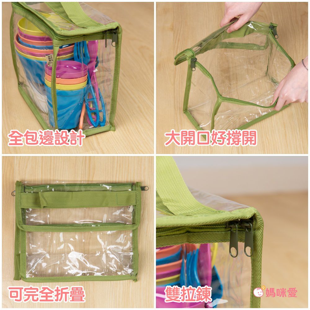 SGS 檢驗合格【妞妞絲 多尺寸透明收納袋】衣物/玩具一咖搞定