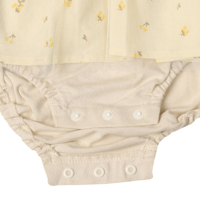 akachan honpo - 長袖外出包屁衣-胸下拼接-綠色