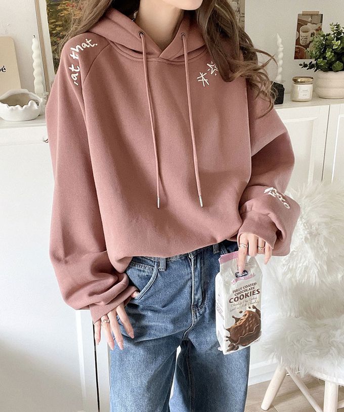 日本 Classical Elf - Java 刺繡logo寬鬆版型帽T-海軍藍