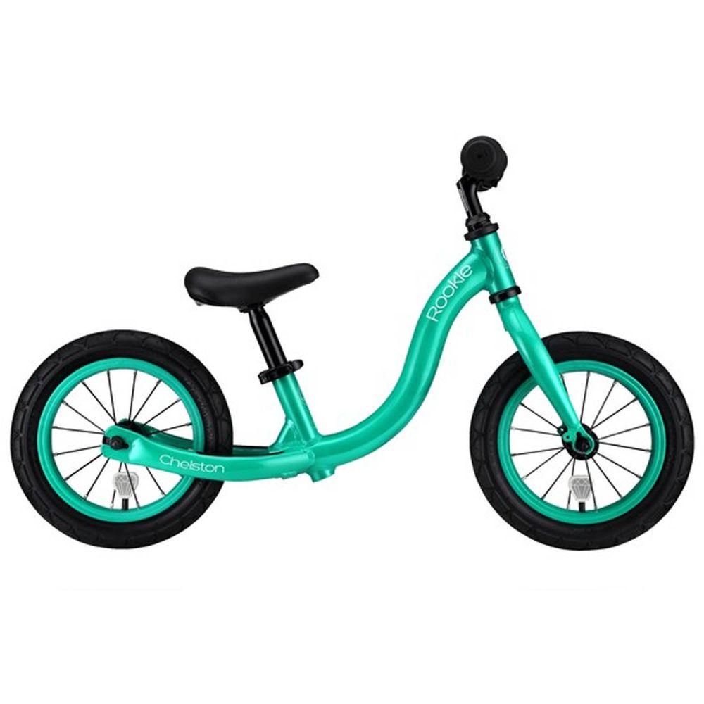 Chelston bikes - Rookie 平衡滑步車-土耳其綠-平衡滑步車 x 1 , 3 歲以下專用ABS氣嘴蓋 x 1
