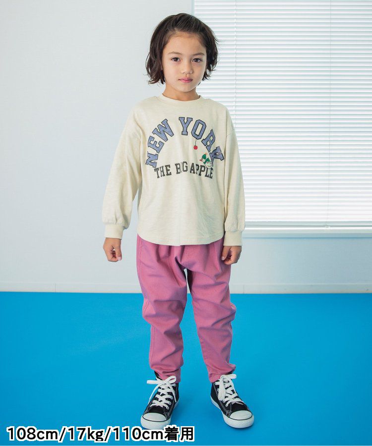 日本 BREEZE - [品牌週年限定]印花長袖上衣-打招呼-炭灰