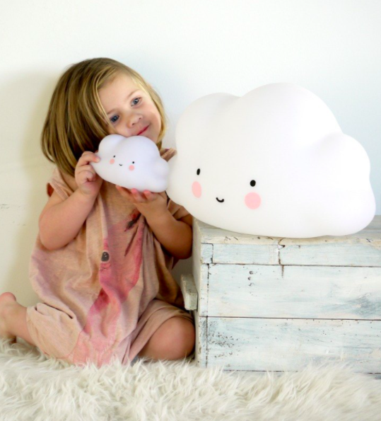 荷蘭 A Little Lovely Company - 療癒迷你雲朵夜燈-白