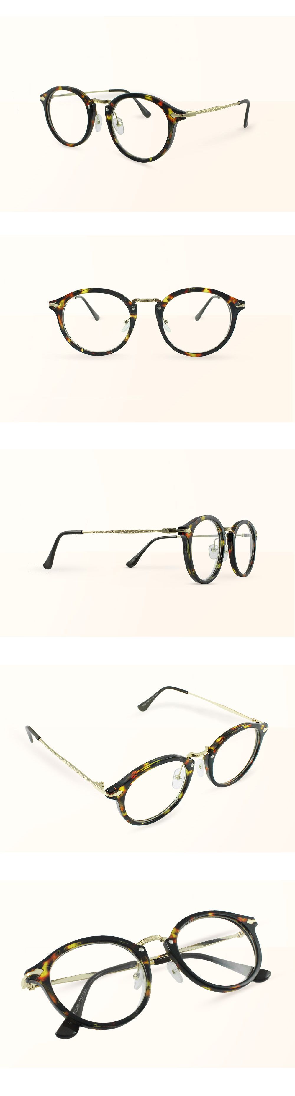 ALEGANT - 時尚教主潮流琥珀金邊UV400濾藍光眼鏡