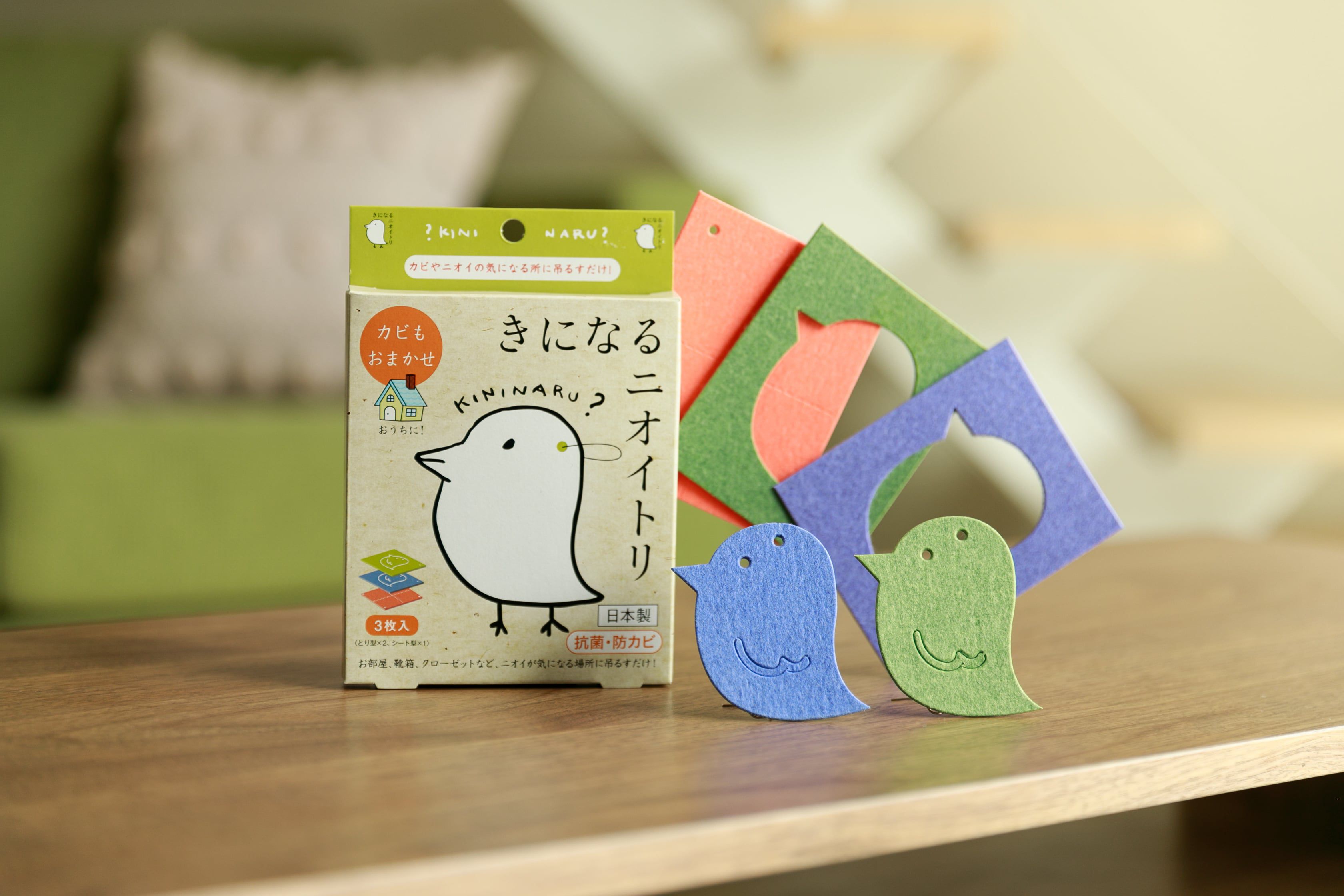 日本代購 - 日本製 神奇小鳥防蟎片/除臭香氛片4件組-2枚入