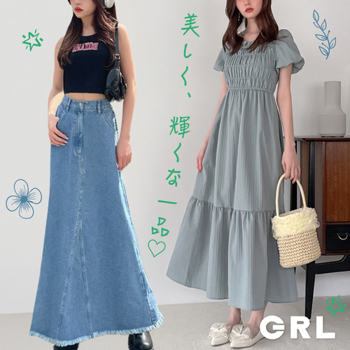 【日本GRL】夏日絕美洋裝♡♡時尚丹寧，溫柔甜美率性通通找得到～