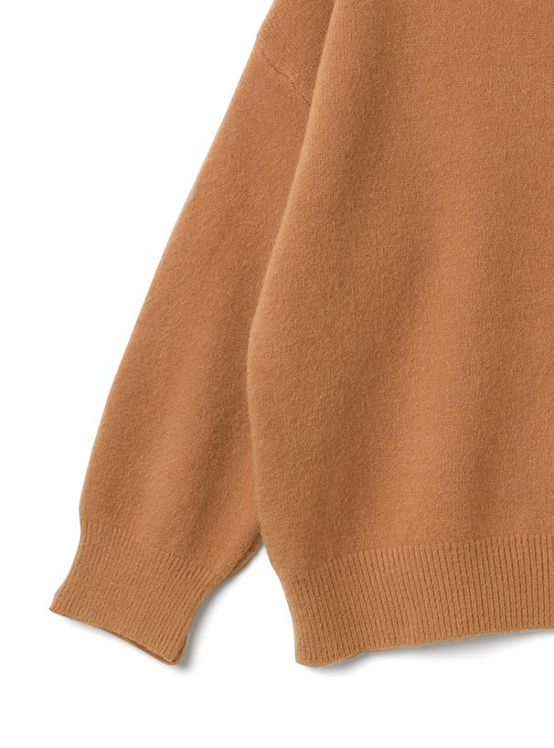 日本 GRL - 高領舒適保暖針織毛衣-芥黃 (F)