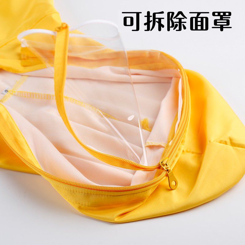 防風連帽外套(面罩可拆)-防水升級款-黑色-(非醫療用品)