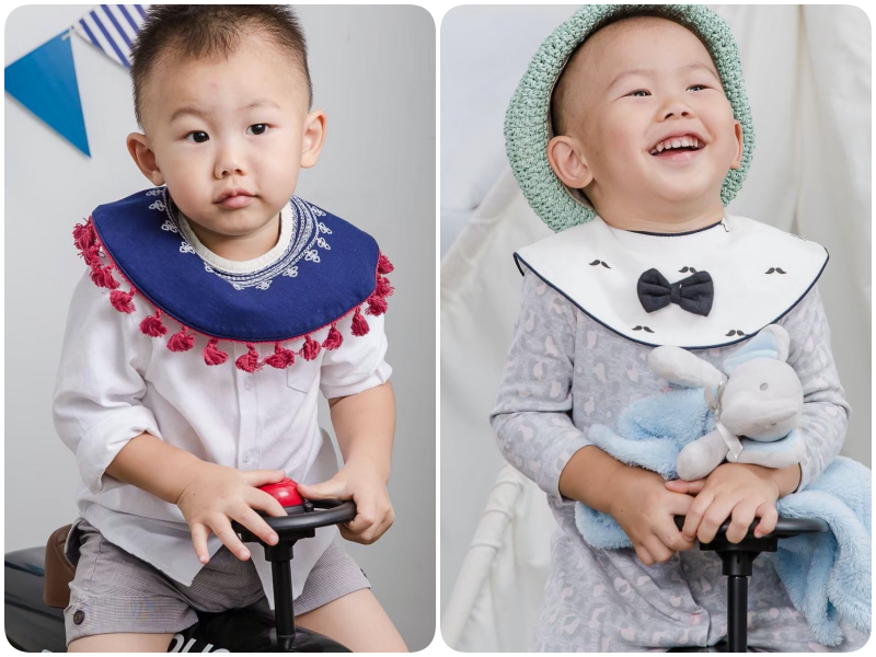 柔仕 - 純真款圍兜-樹梢小鳥