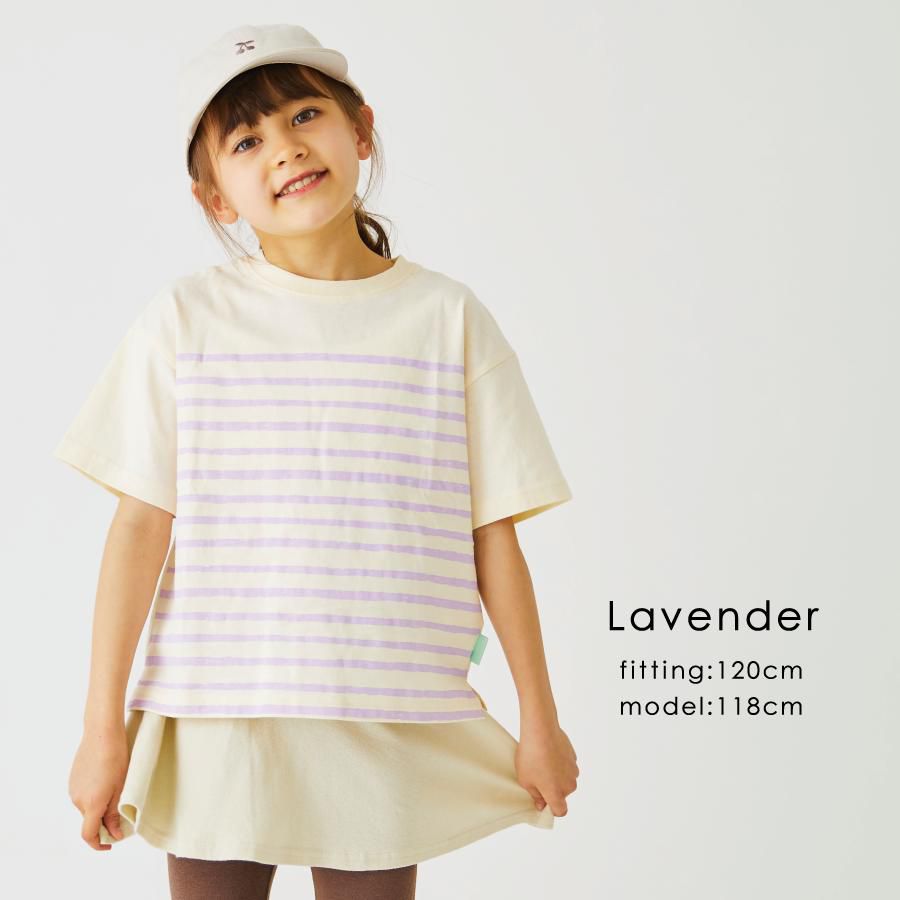 日本 evercloset - 百搭條紋微落肩短袖上衣-深可可