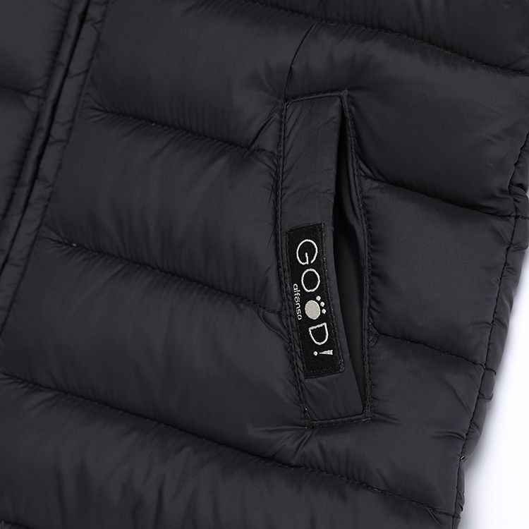 韓國 alfonso - 80/20輕量羽絨外套-黑藍