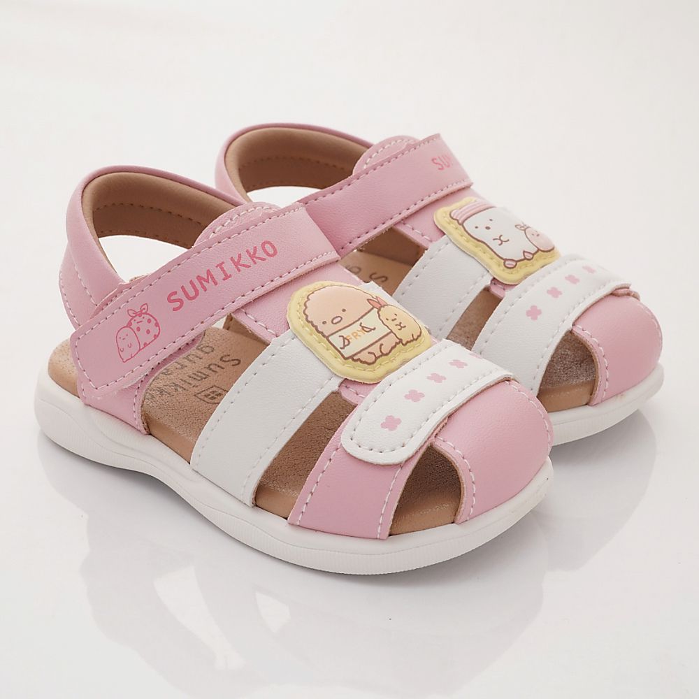 角落生物 - 台灣製角落小夥伴寶寶涼鞋(寶寶段)-白粉