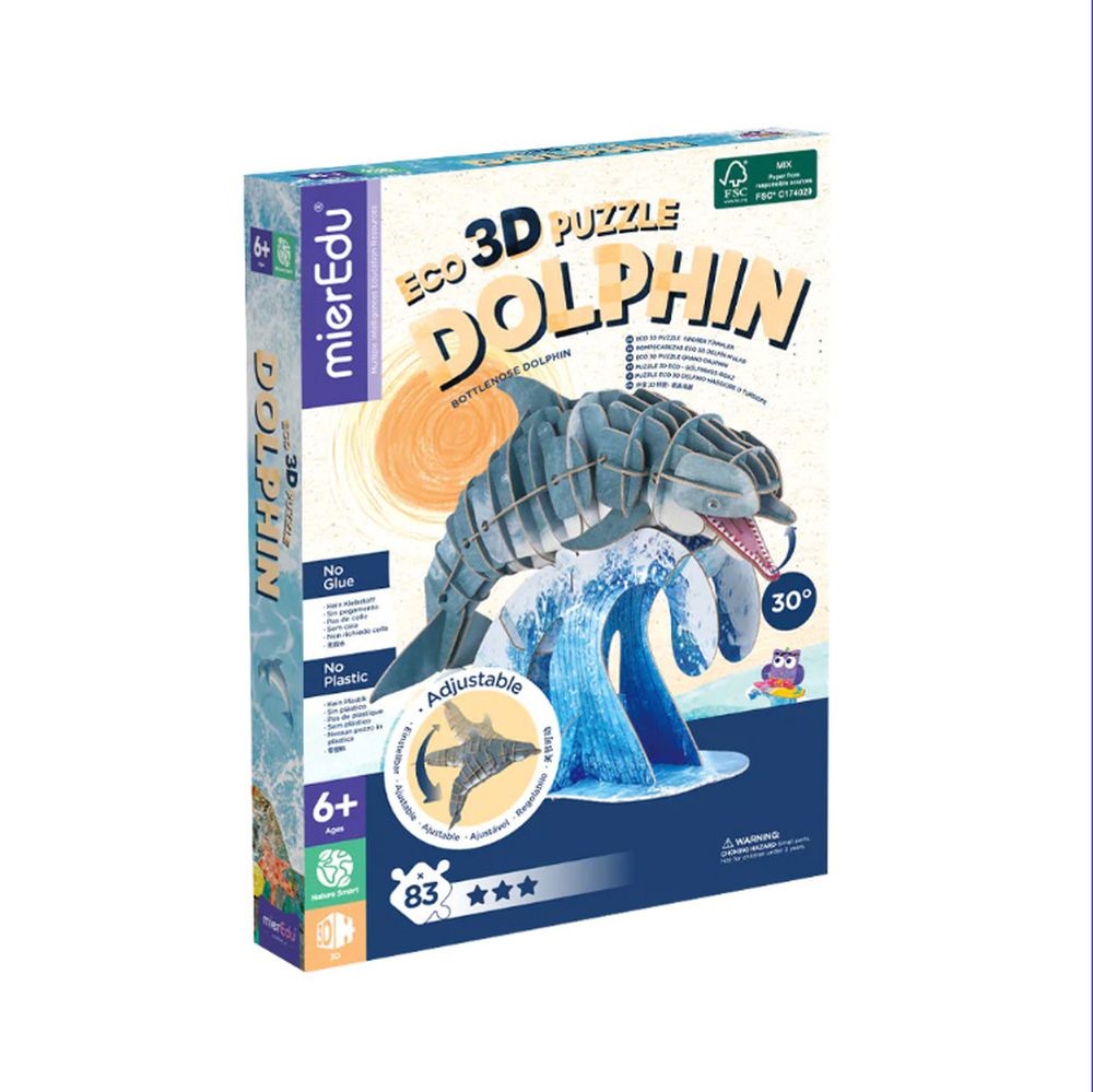 ECO 3D立體拼圖-瓶鼻海豚(豪華版) ME4223