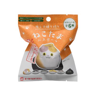 日本 NOL - 貓菓子造型入浴球(泡澡球)-5入組(隨機出貨)