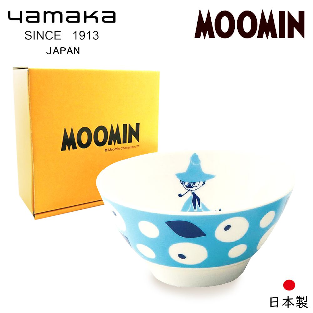 日本山加 yamaka - moomin 嚕嚕米彩繪陶瓷碗禮盒-MM033-312-1入