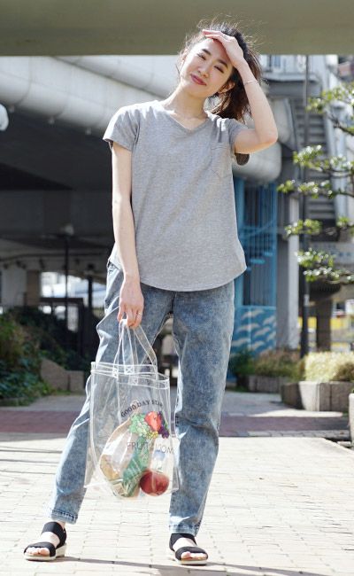 日本 zootie - 抗透汗 百搭V領口袋短袖上衣-棕