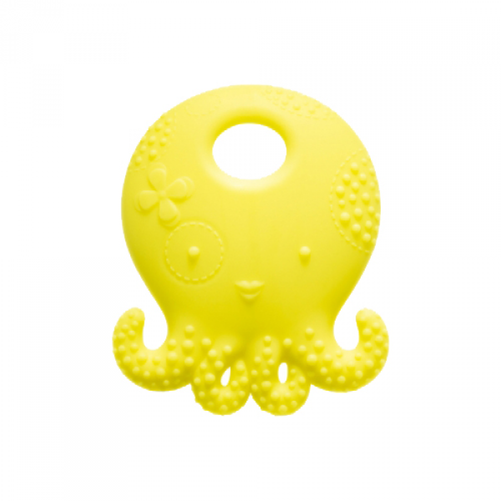 美國 Mayapple Baby - 固齒器玩具-黃色章魚