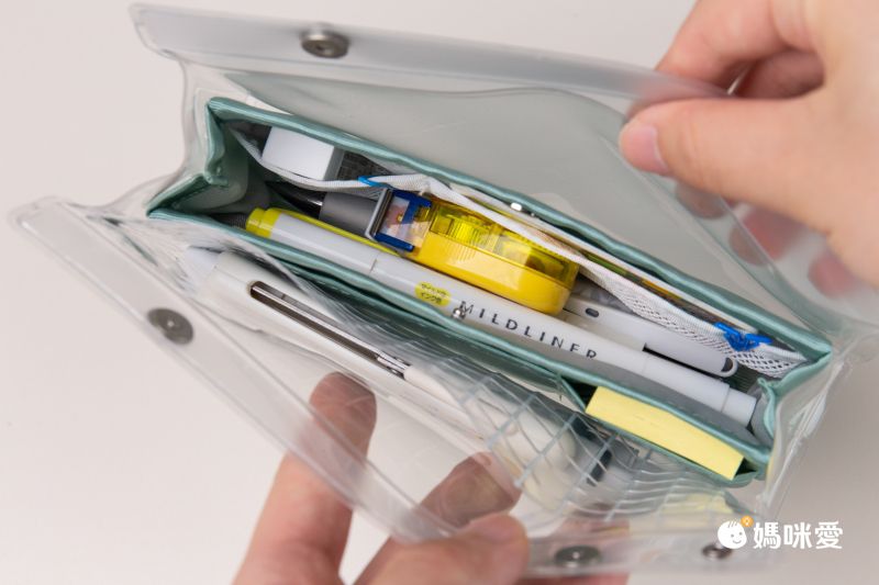 日本文具 KOKUYO - PiiiP小物雜貨透明收納包/筆袋-湖水綠