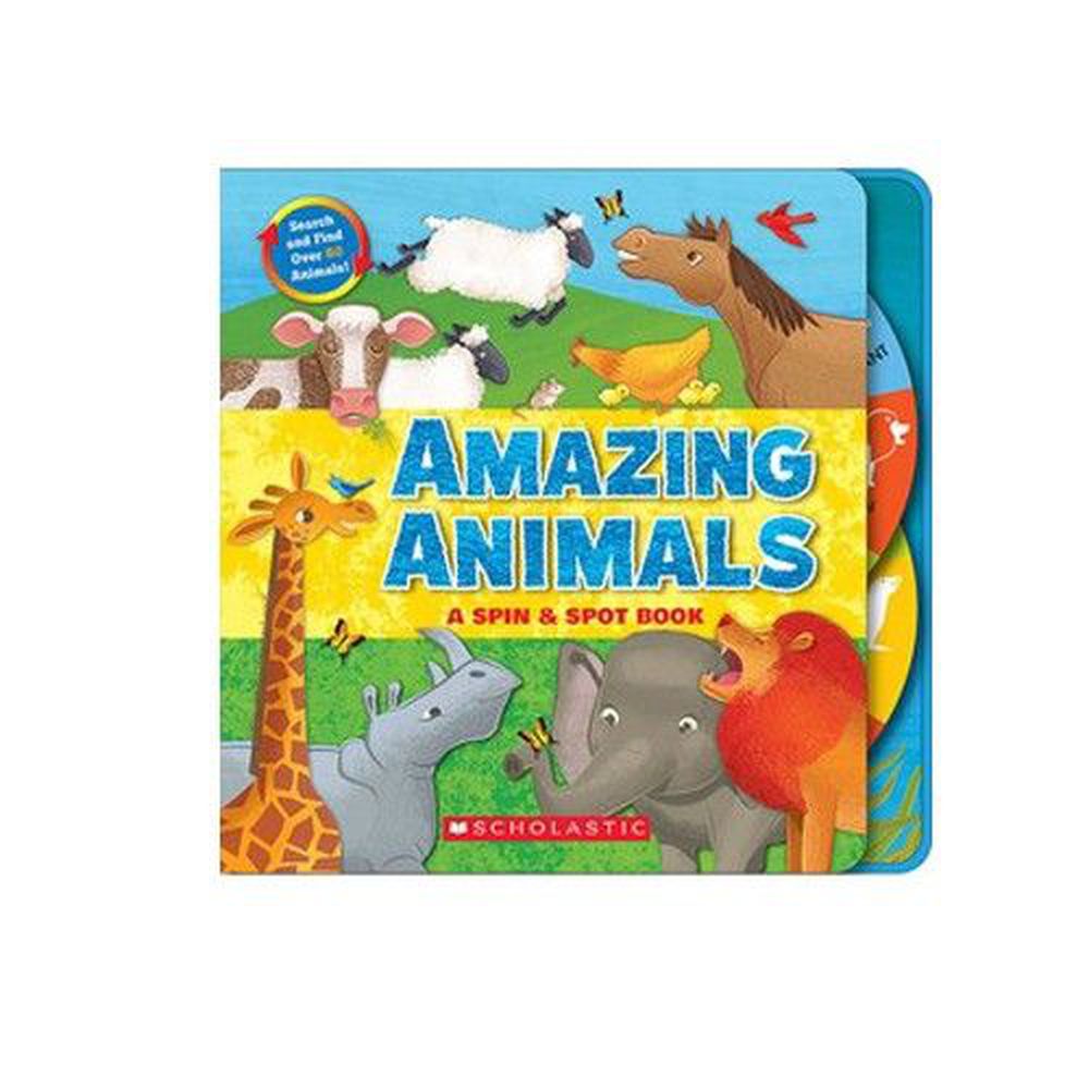 Kidschool - Amazing Animals: A Spin & Spot Book 動物轉盤找找書