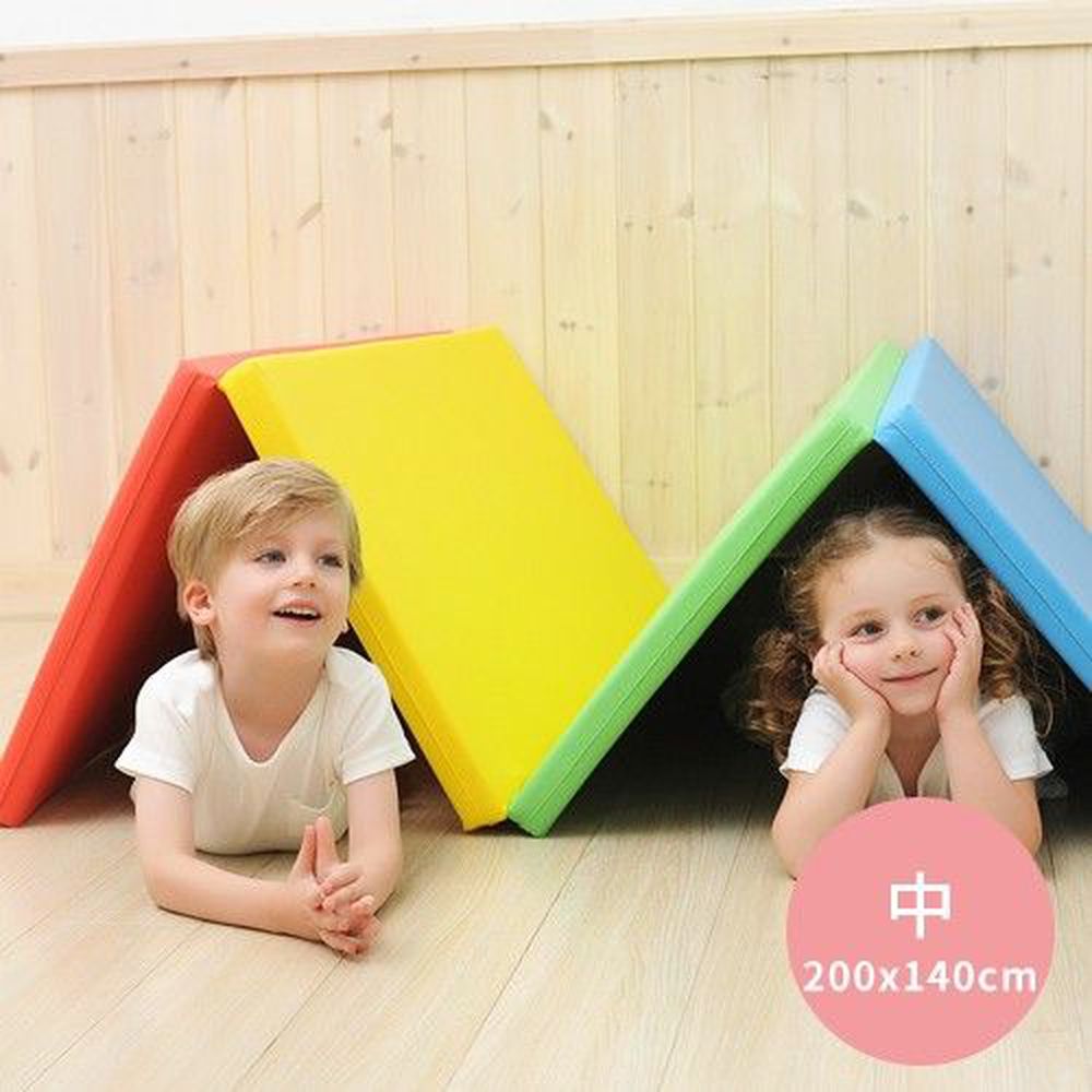 韓國 Foldaway - 4cm特厚遊戲墊-中-Rainbow彩虹森林 (200x140cm)