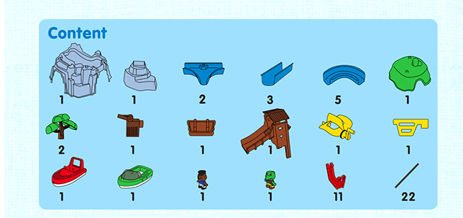 瑞典 Aquaplay - 【豪華版】漂漂河水上樂園玩具-520 ((105X115X22cm))