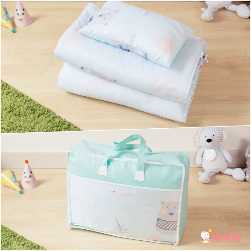 PureOne - 吸濕排汗天絲兒童睡袋/睡墊組-守望-單人三件組