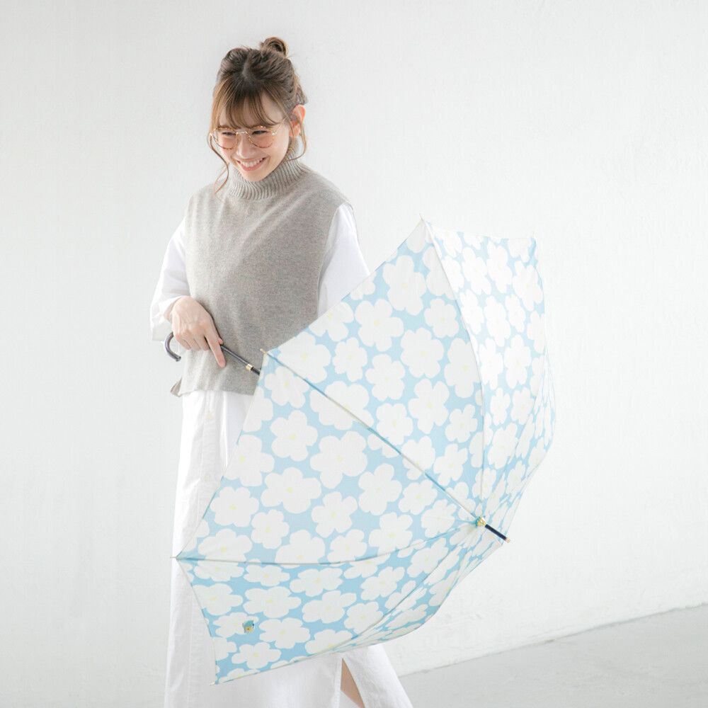 日本中谷 - 蒲公英小花直傘-紫 (親骨58cm)