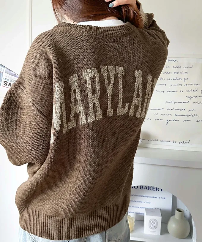 日本 Classical Elf - Java 前後2way袖配色厚針織上衣-灰