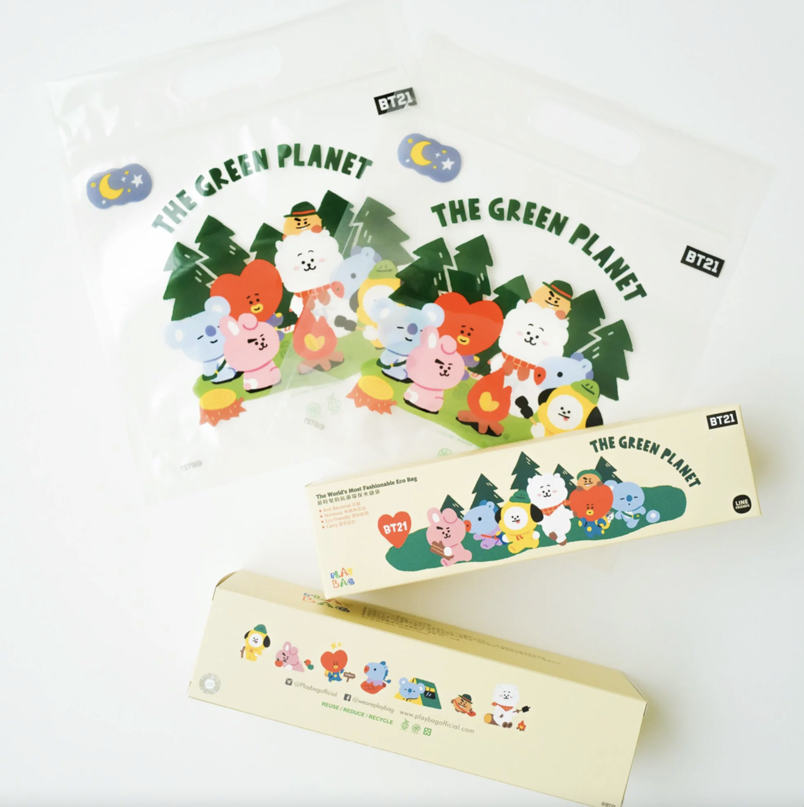 BT21新上市！【PlayBag 瘋狂小袋】抗菌繽紛夾鏈袋/密實袋