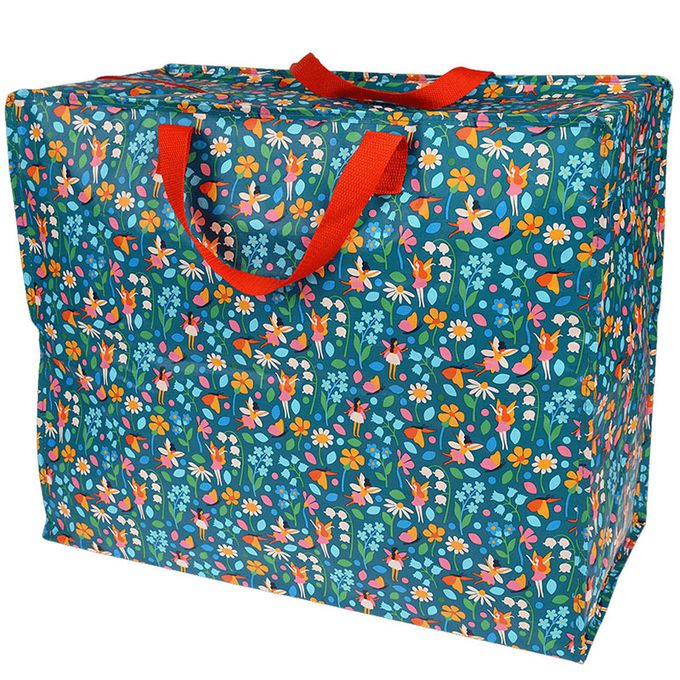 英國 Rex London - 衣物/棉被超大多功能防水環保收納袋/萬用袋-精靈花園