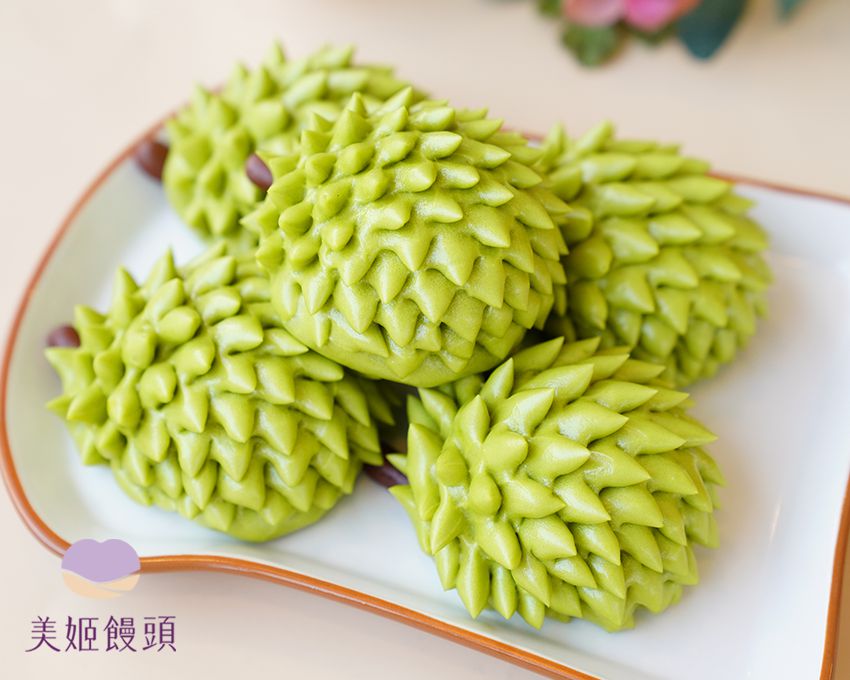 美姬饅頭 - 榴槤鮮乳造型奶黃包 (6入)-45g