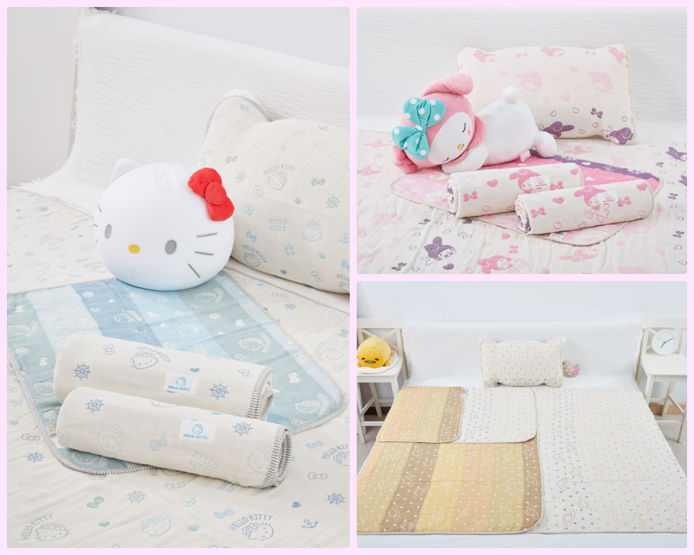 日本原裝認證 ♛ BeBe-Style三河木棉六重紗防踢背心、紗布被、浴巾、毛巾