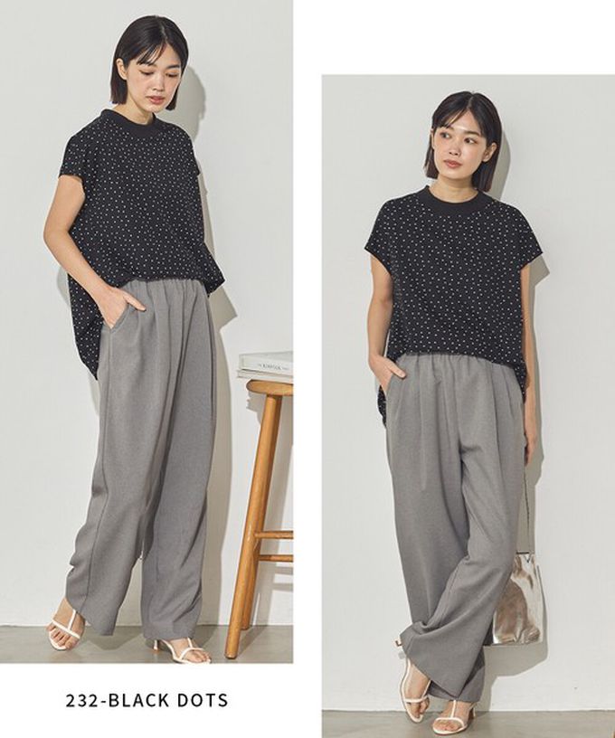 日本 Sans Souci 34+ - 接觸涼感 圓弧百搭法式袖上衣-白