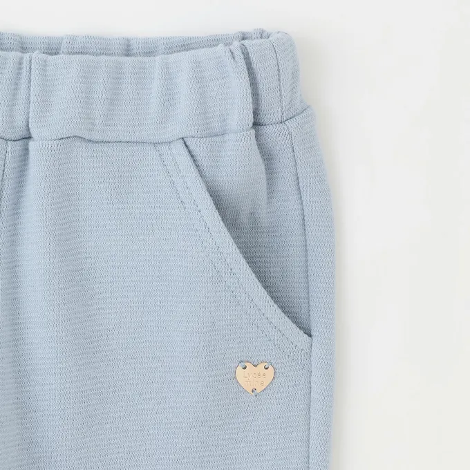 日本 Lycee mine - 下擺可愛貝殼彈力七分褲-紫丁香