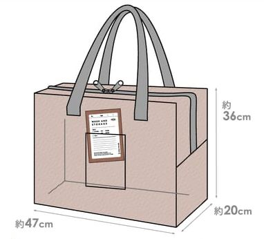 日本代購 - [日本主婦推薦] 半透明多功能衣物收納袋(可肩背/手提) 3入組-淺灰 (L(47x20x36cm))