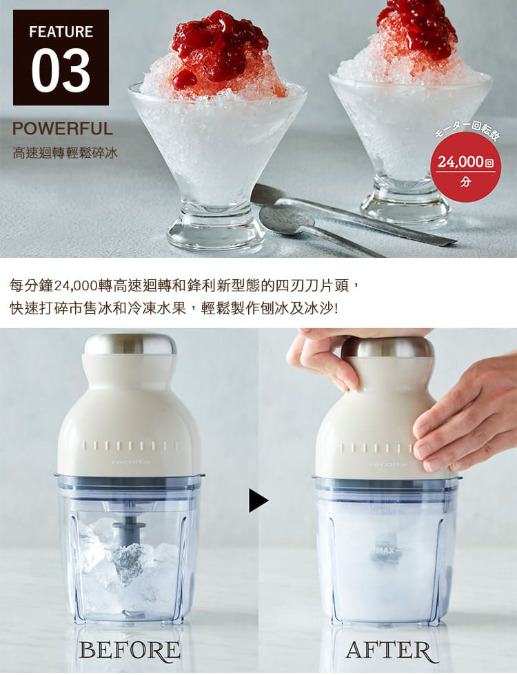 麗克特 recolte - Bonne 萬用調理機-香檳白