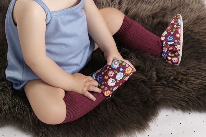 英國 POCO NIDO - 寶寶手工鞋 /學步鞋-藝術花朵