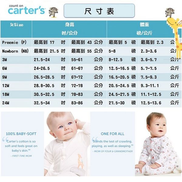 美國 Carter's - 嬰幼兒秋冬包腳連身衣-粉色舞鞋 (9M)